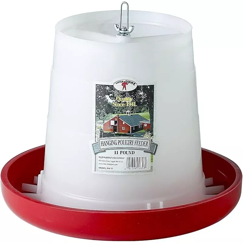 little-giant-plastic-hanging-poultry-feeder-red-11-lb Little Giant Plastic Hanging Poultry Feeder Red 11 lb
