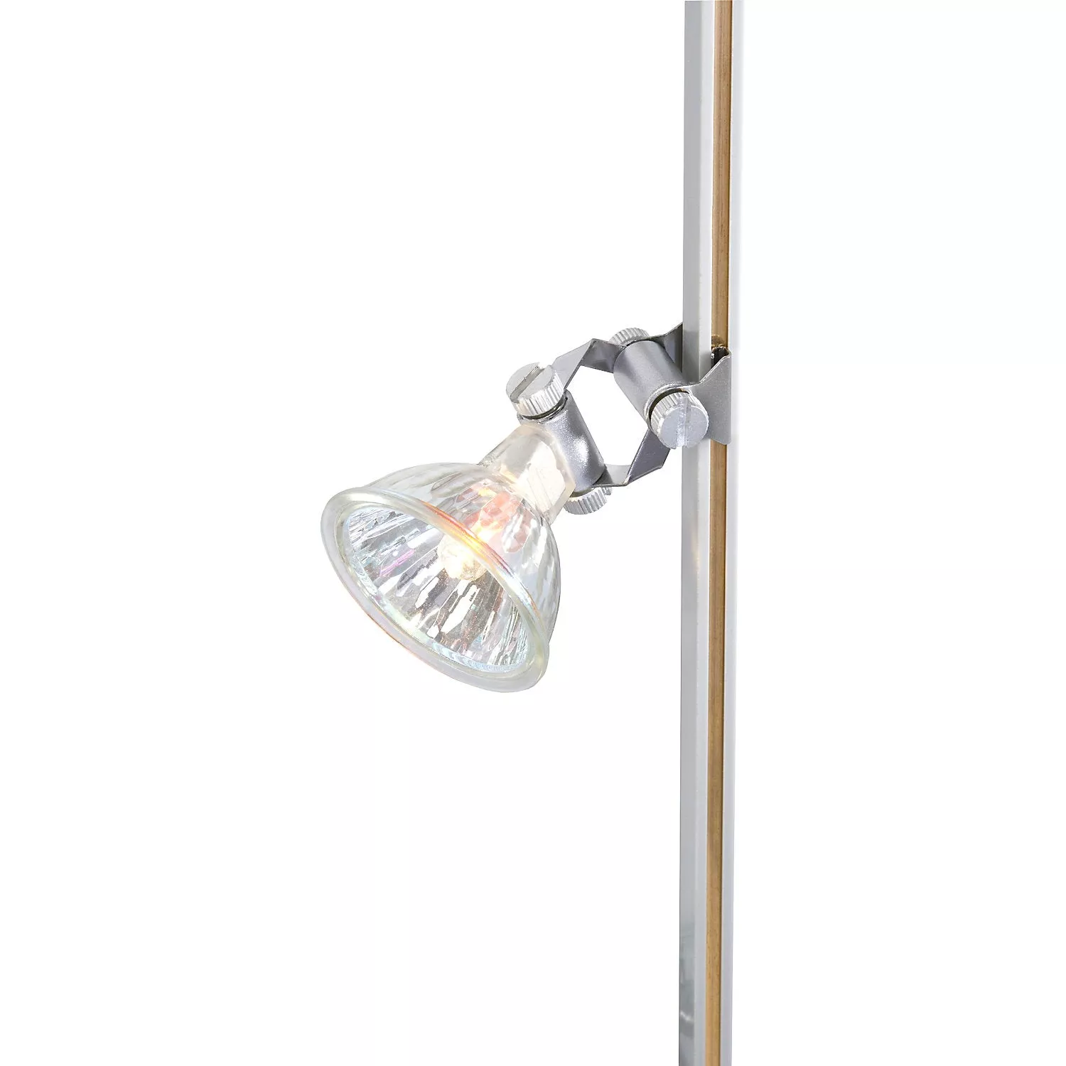 Low voltage illumination, rail system set with 3 x 20 W spotlights, for cabinet.
