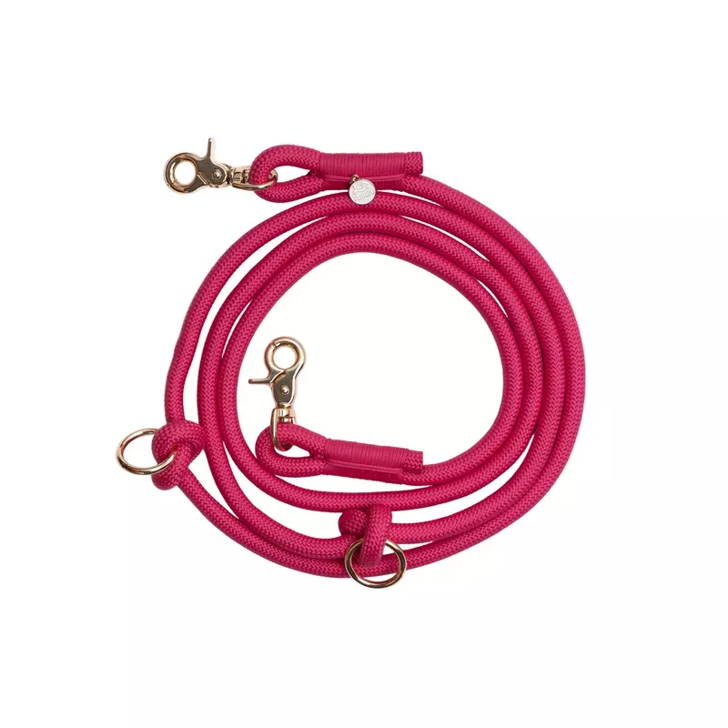 Magenta Hands Free Braided Leash