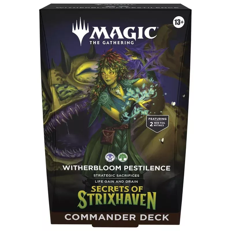 magic-gathering-secrets-strixhaven-witherbloom-pestilence-commander-deck Magic the Gathering Secrets of Strixhaven Witherbloom Pestilence Commander Deck