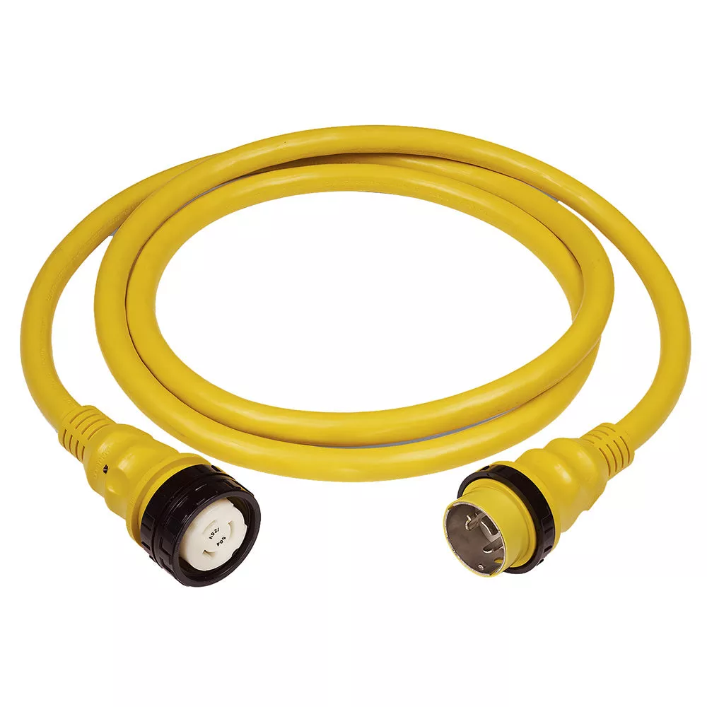 Marinco 50AMP 125/250V Shore Power Cable – 12 – Yellow [6152SPP-12SC]