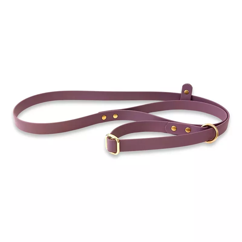 mauve-waterproof-biothane-dog-slip-lead Mauve Waterproof Biothane Dog Slip Lead