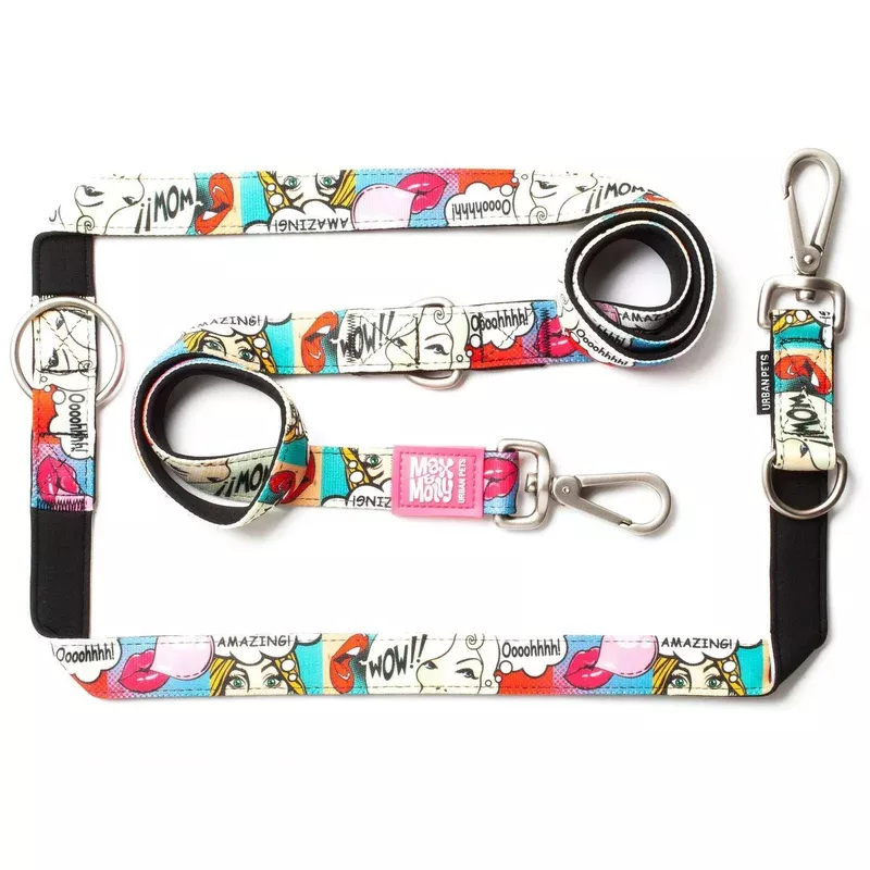 max-molly-multi-leash-missy-pop-adjustable-dog-leash-interesting-pattern-200cm Max & Molly Multi-Leash Missy Pop – Adjustable Dog Leash Interesting Pattern 200cm
