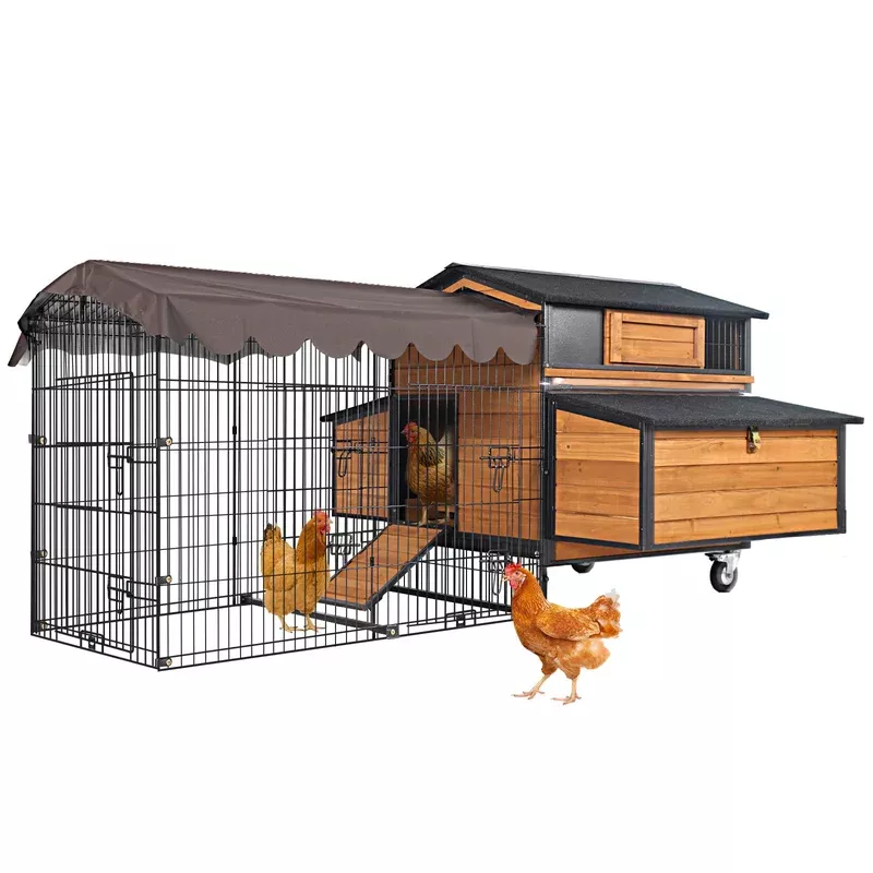 medehoo-heavy-duty-chicken-coop-with-reinforced-metal-frame-spacious-runnesting- MEDEHOO Heavy-Duty Chicken Coop with Reinforced Metal Frame & Spacious RunNesting Box – 2-Story Poultry House for 3-6 Chickens Rabbits Ducks AIR7019