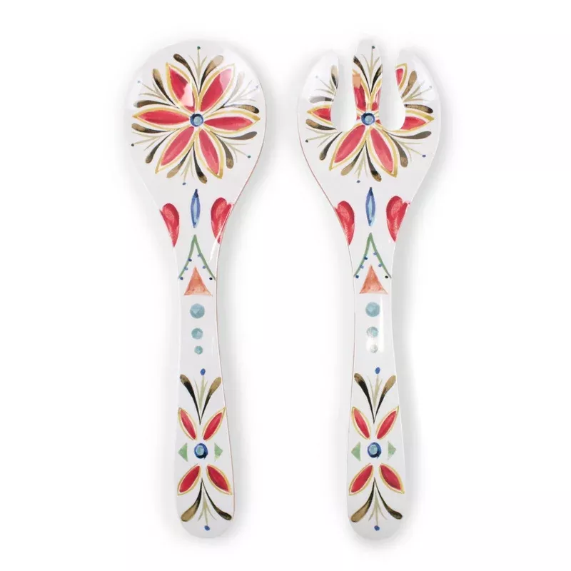 mediterranean-melamine-salad-servers Mediterranean Melamine Salad Servers