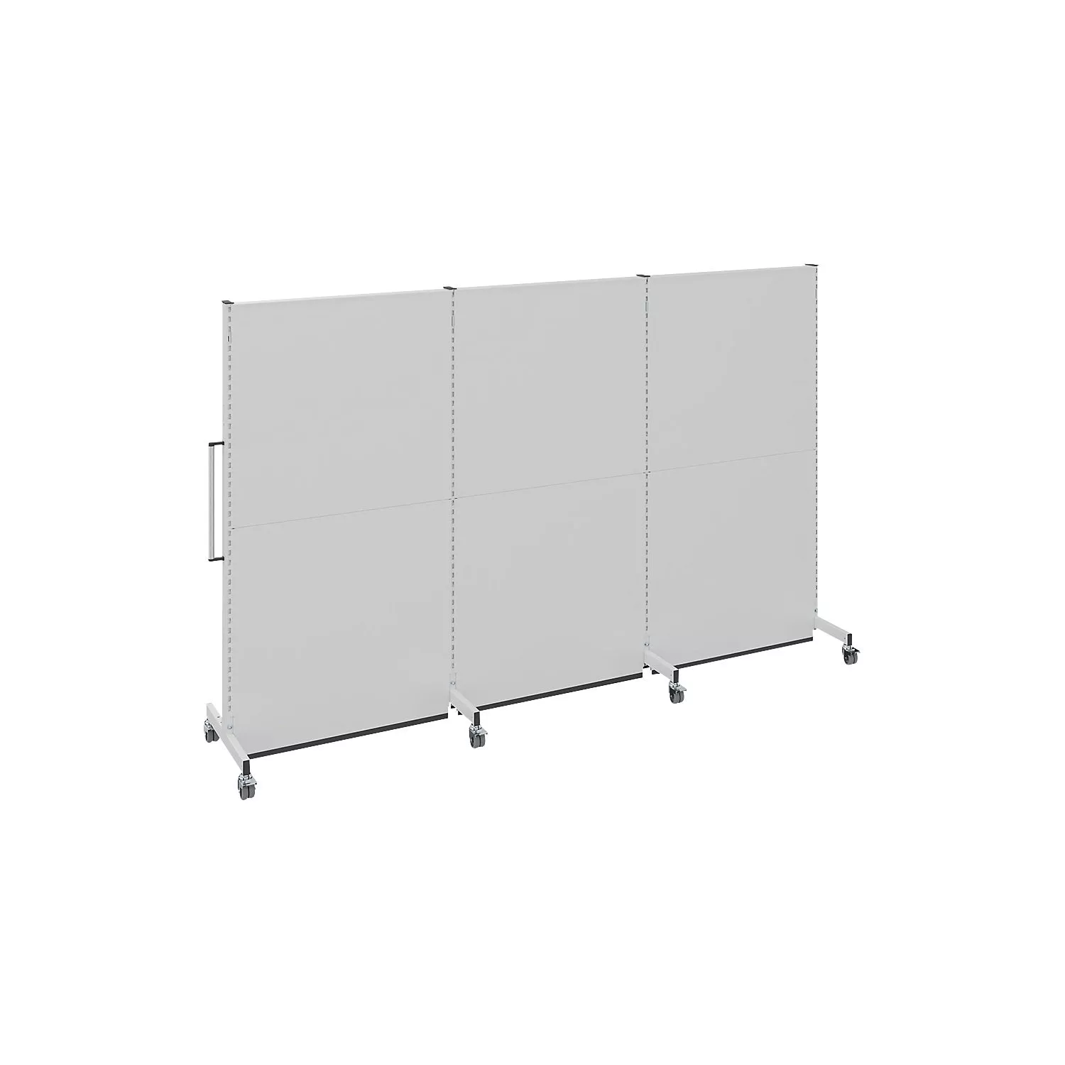 mobile-acoustic-divider-industry-office-lxwxh-3000-x-740-x-2021-mm Mobile acoustic divider, for industry and office, LxWxH 3000 x 740 x 2021 mm.