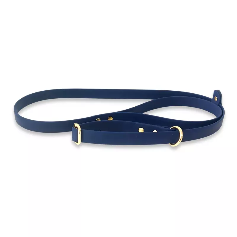 Navy Waterproof Biothane Dog Slip Lead