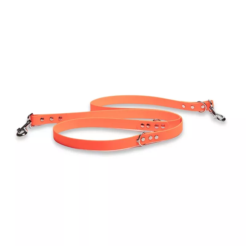 Neon Orange Waterproof / Biothane Dog Training Lead
