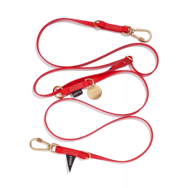 new-water-resistant-adjustable-7ft-leash-red-found-my-animal New! Water Resistant Adjustable 7ft Leash Red | Found My Animal