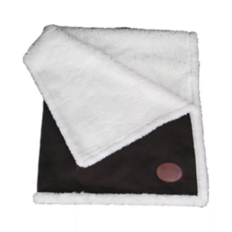 Novara Fleece Lined Dog Blanket Brown Reversible
