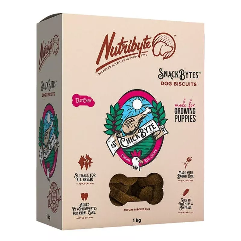 nutribyte-treat-dog-chickbyte-puppy-1kg NUTRIBYTE TREAT DOG CHICKBYTE PUPPY 1KG