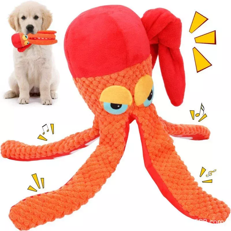 octopus-plush-dog-toy-with-squeaker-crinkle-interactive-soft-chew-toy Octopus Plush Dog Toy with Squeaker & Crinkle Interactive Soft Chew Toy
