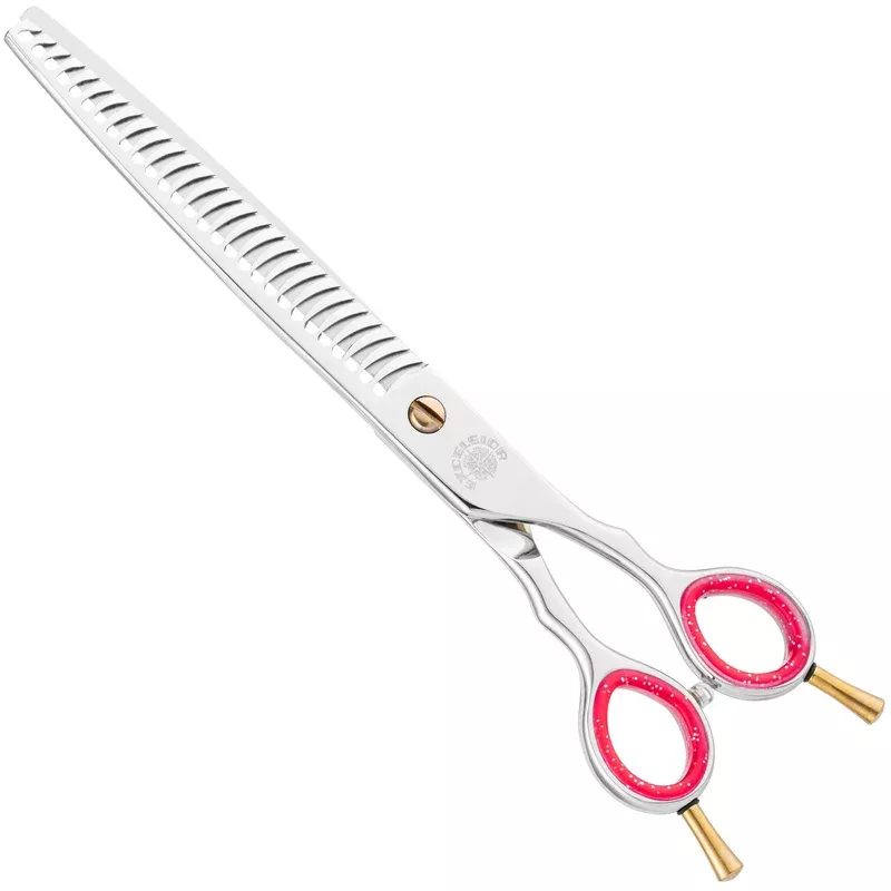 P&W Excelsior Chunker Scissors – professional single-sided thinning shears 28 teeth