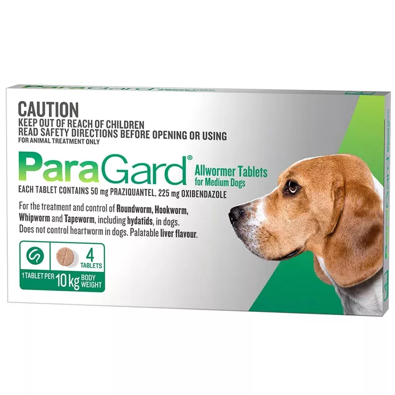 paragard-allwormer-tablets-medium-dogs-5-10kg-4-pack ParaGard Allwormer Tablets for Medium Dogs 5-10kg 4 Pack