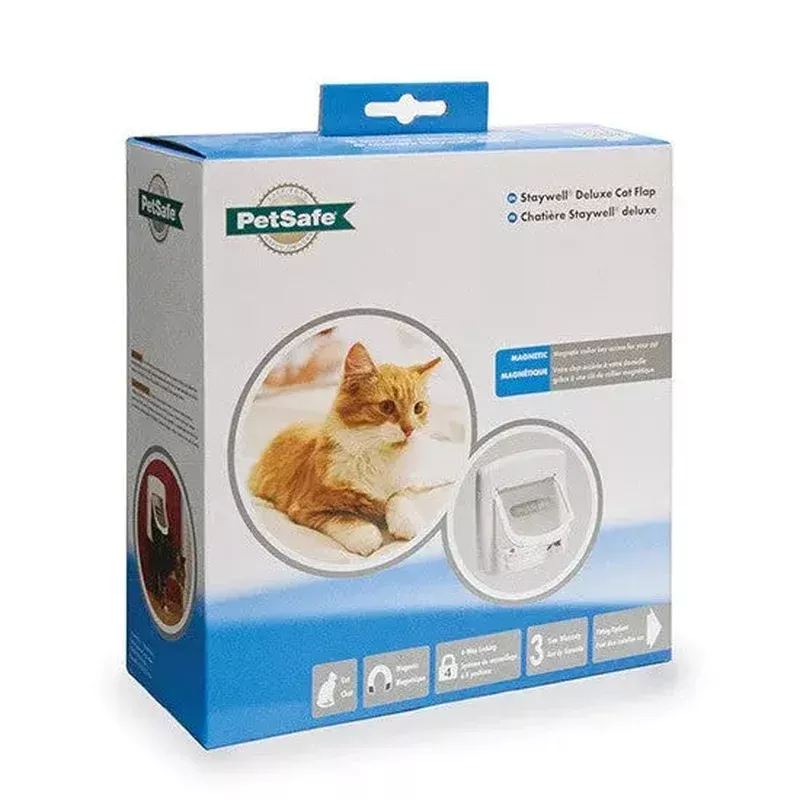petsafe-staywell-magnetic-4-way-locking-deluxe-cat-flap PetSafe Staywell Magnetic 4 Way Locking Deluxe Cat Flap