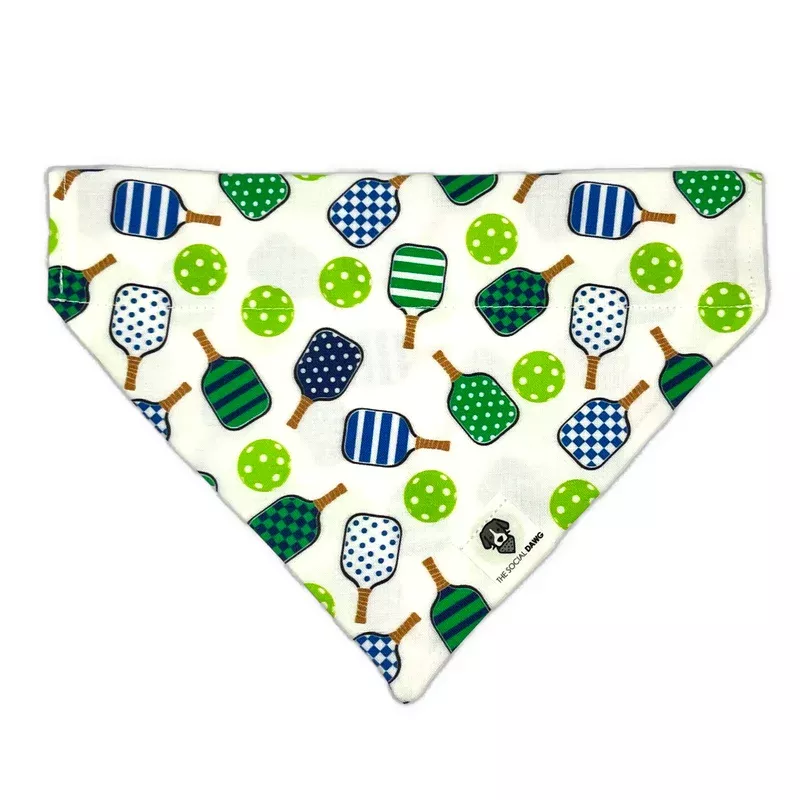 Pickleball Slip-On Dog Bandana