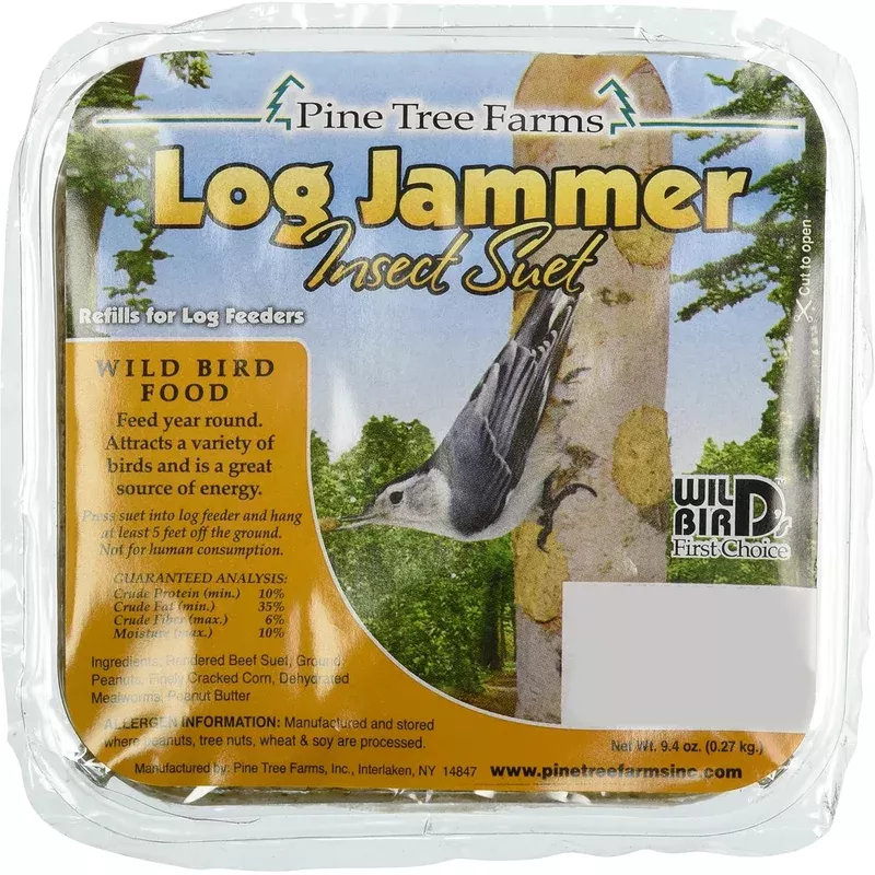 pine-tree-farms-log-jammer-insect-suet-plugs-9-4-oz-3-pack Pine Tree Farms Log Jammer Insect Suet Plugs 9.4 oz (3-Pack)
