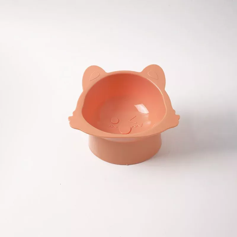 Pink Cat Face Pet Bowl