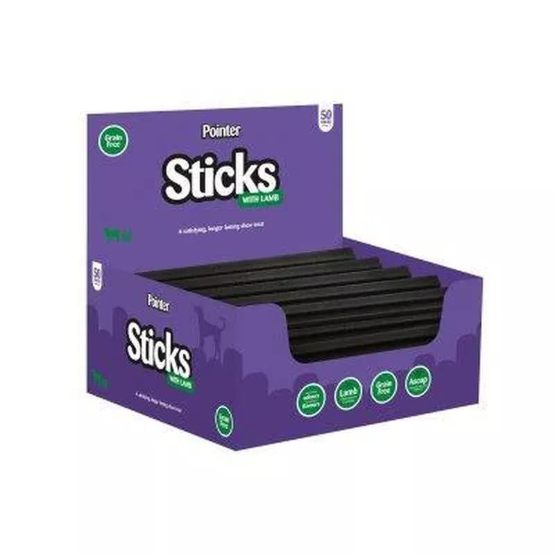 pointer-lamb-sticks-grain-free-dog-treats-54g-x-50 Pointer Lamb Sticks Grain Free Dog Treats 54g x 50
