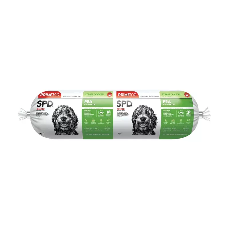 prime-100-dog-spd-pea-algae-oil-roll-2kg Prime 100 Dog SPD Pea and Algae Oil Roll 2kg