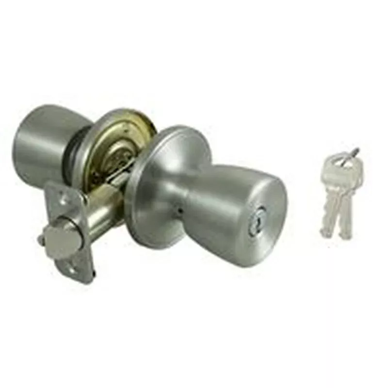 prosource-entry-knob-stainless-steel-k3-kw1-keyway-3-grade-ts600bra4v ProSource Entry Knob Stainless Steel K3 KW1 Keyway 3 Grade (TS600BRA4V)