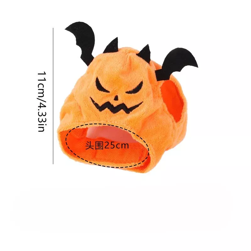 pumpkin-pet-plush-hood-with-ears-stretch-opening Pumpkin Pet Plush Hood with Ears & Stretch Opening