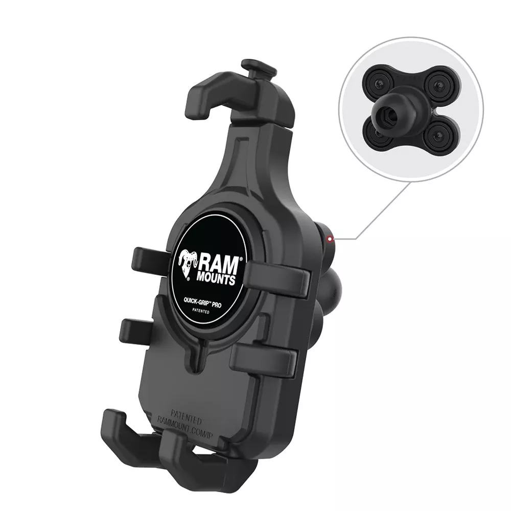 Ram Mount RAM Quick-Grip Pro Phone Holder w/BallVibration Damper [RAM-HOL-PD5BVU]
