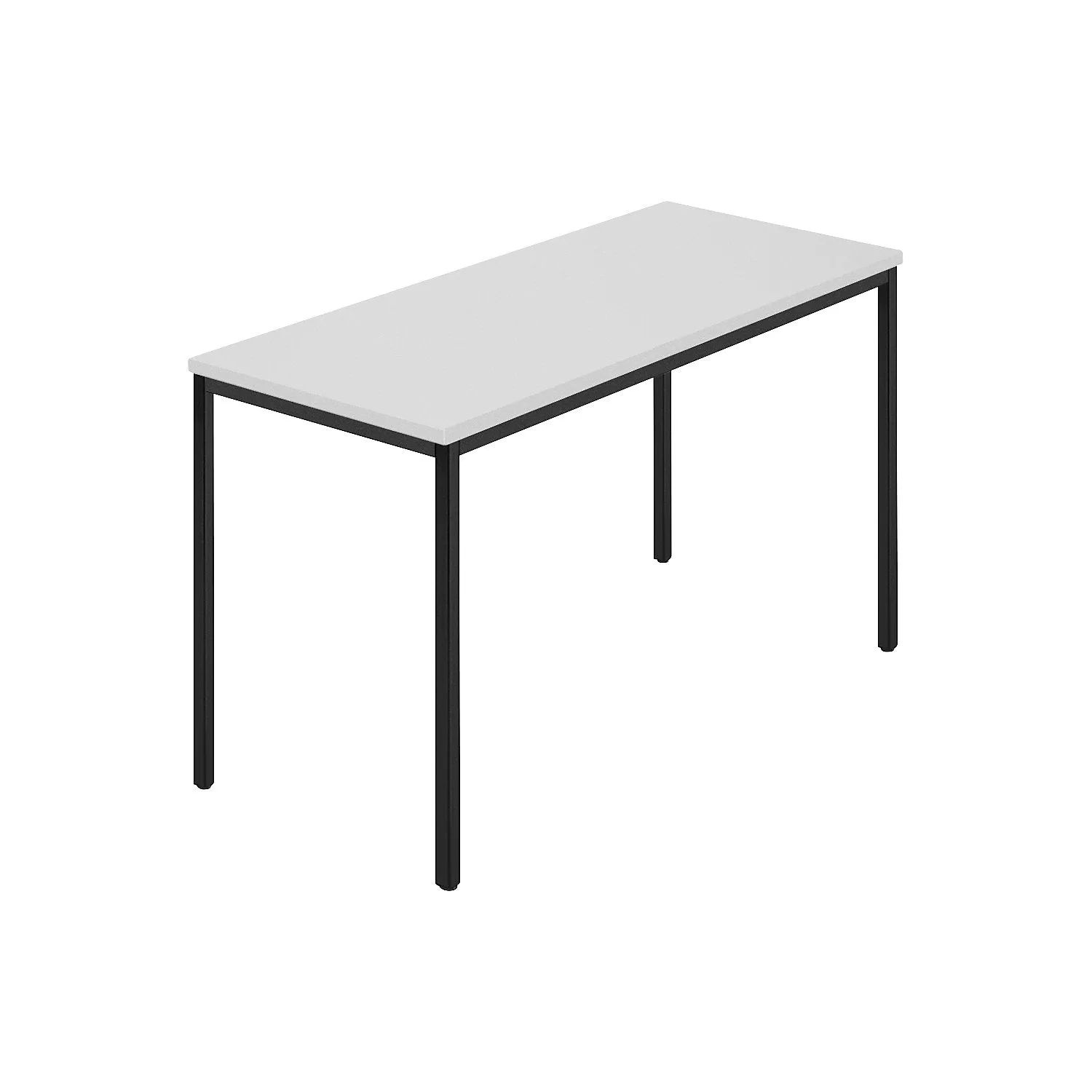 rectangular-table-coated-rectangular-tubing-wxd-1200-x-600-mm-grey-anthracite Rectangular table, coated rectangular tubing, WxD 1200 x 600 mm, grey / anthracite.