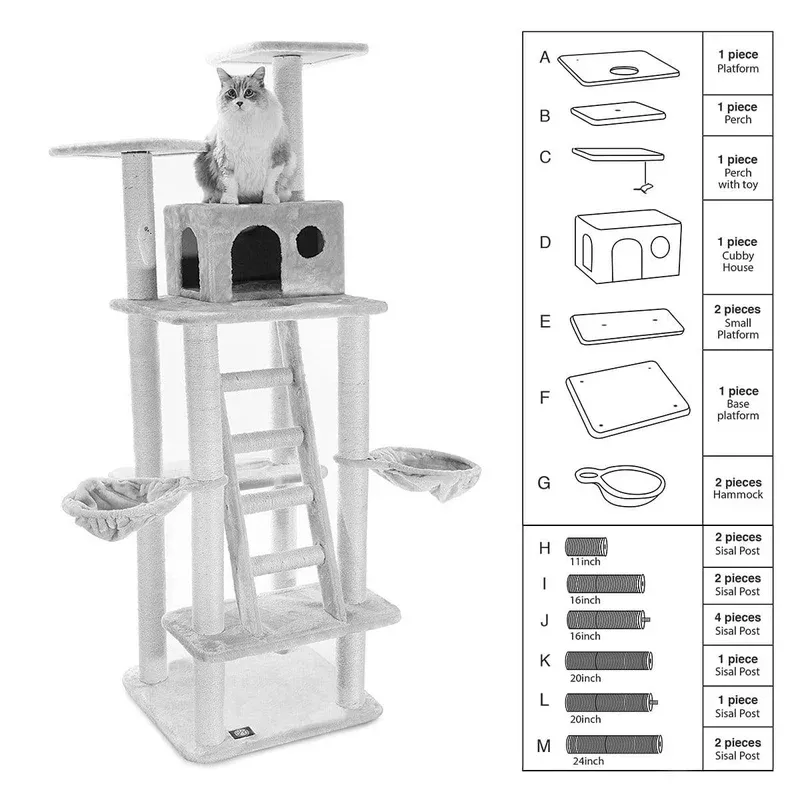 replacement-parts-casita-cat-tree-72 Replacement Parts for Casita Cat Tree 72″