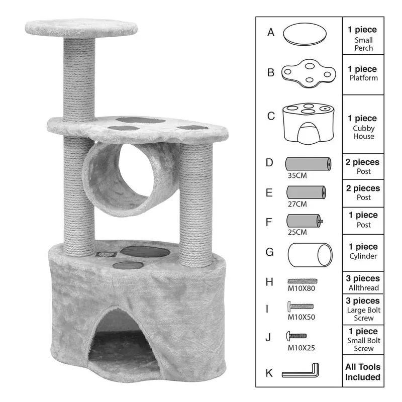 replacement-parts-cat-tree-37 Replacement Parts for Cat Tree 37″