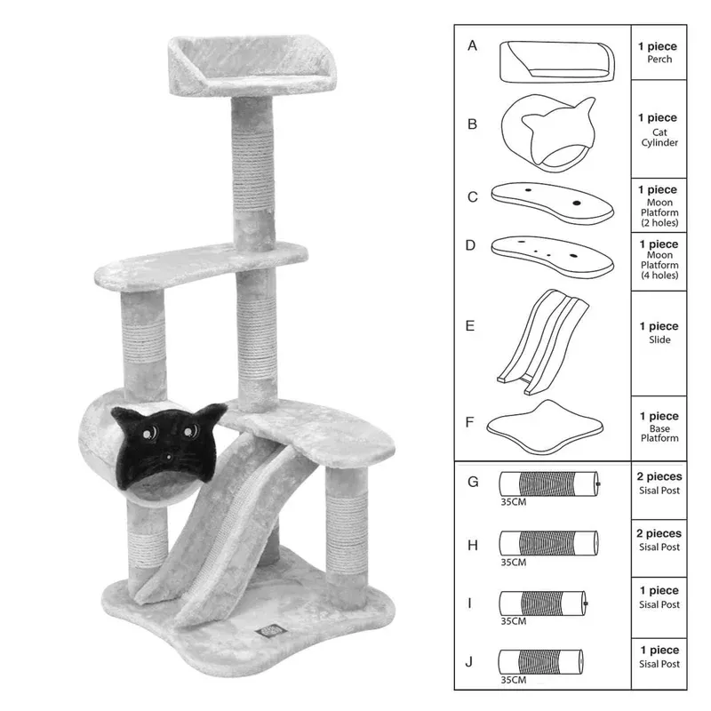 Replacement Parts for Cat Tree 47.5″
