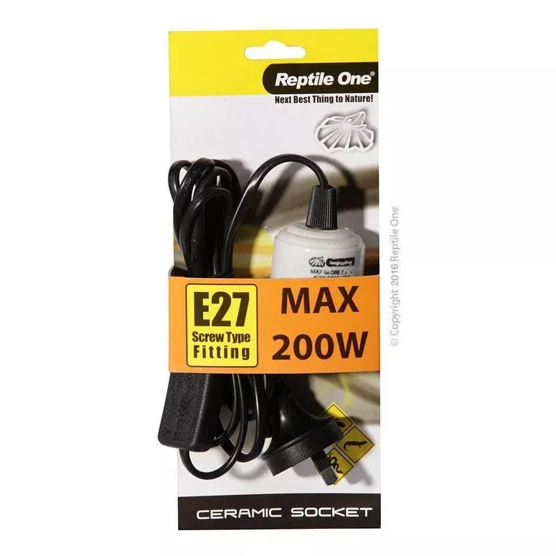 reptile-one-heat-lamp-ceramic-socket-200w Reptile One Heat Lamp Ceramic Socket 200W