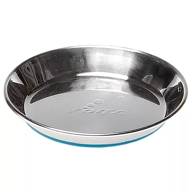 rogz-anchovy-stainless-steel-cat-bowl-blue Rogz Anchovy Stainless Steel Cat Bowl Blue