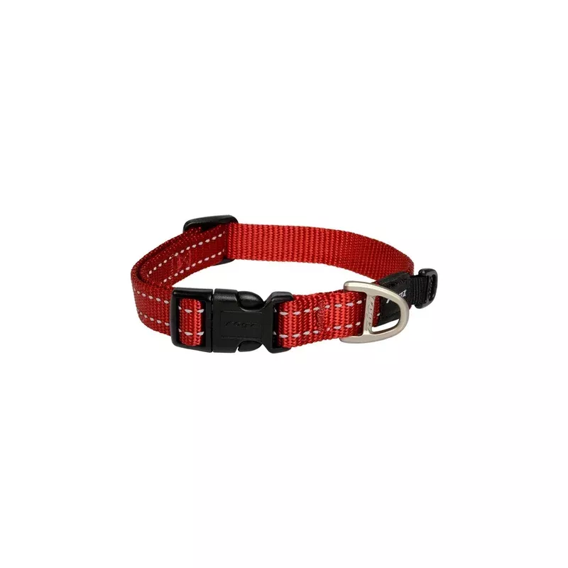 rogz-classic-medium-dog-collar-red Rogz Classic Medium Dog Collar Red