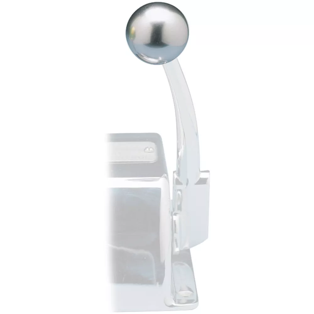 Rupp Control Knob Silver For Morse Controls (3/8-24 Thread) [03-1226-23S]