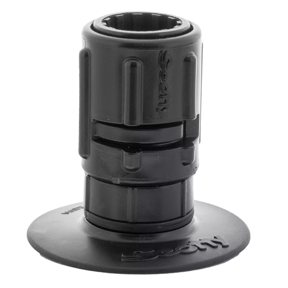 Scotty 448 Stick-On Mount w/Gear-Head Adapter – 3″ Pad [0448-BK]