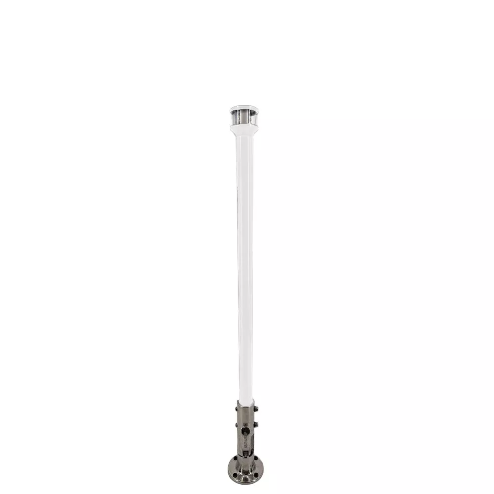 Seaview 12″ Manually Folding Light Post w/316 Stainless Steel BaseLTBLED12C5 Navigation Light – Black [SVMHB112LEDSSB]