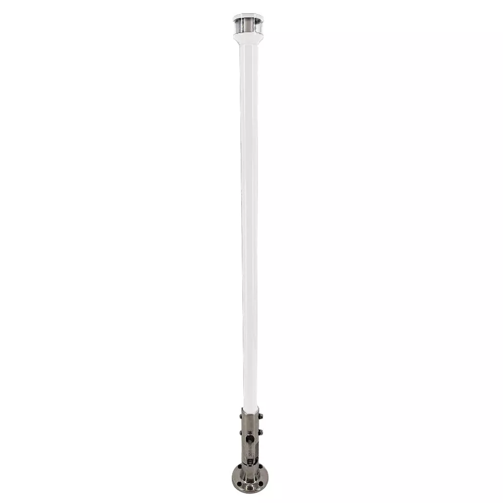 Seaview 36″ Manually Folding Light Post w/316 Stainless Steel BaseLTBLED12C5 Navigation Light – White [SVMHB136LEDSSW]