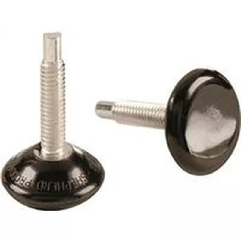 Shepherd Hardware 4PK 1-1/4″ Adjustable Glide Phenolic Black (9444)