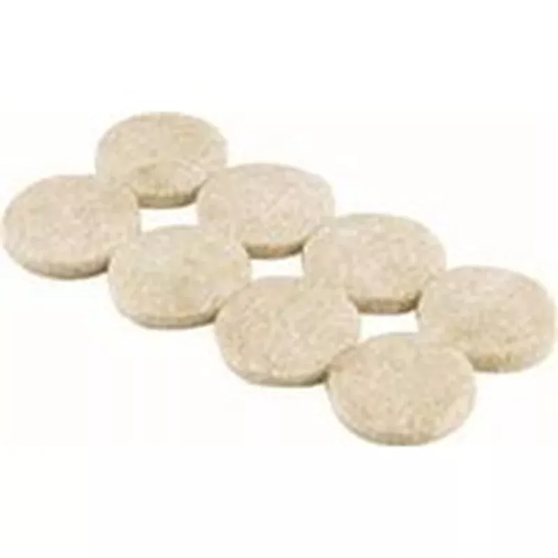 Shepherd Hardware Protective Pad Felt Cloth Beige 1-1/2″ Dia 8PK (9953)