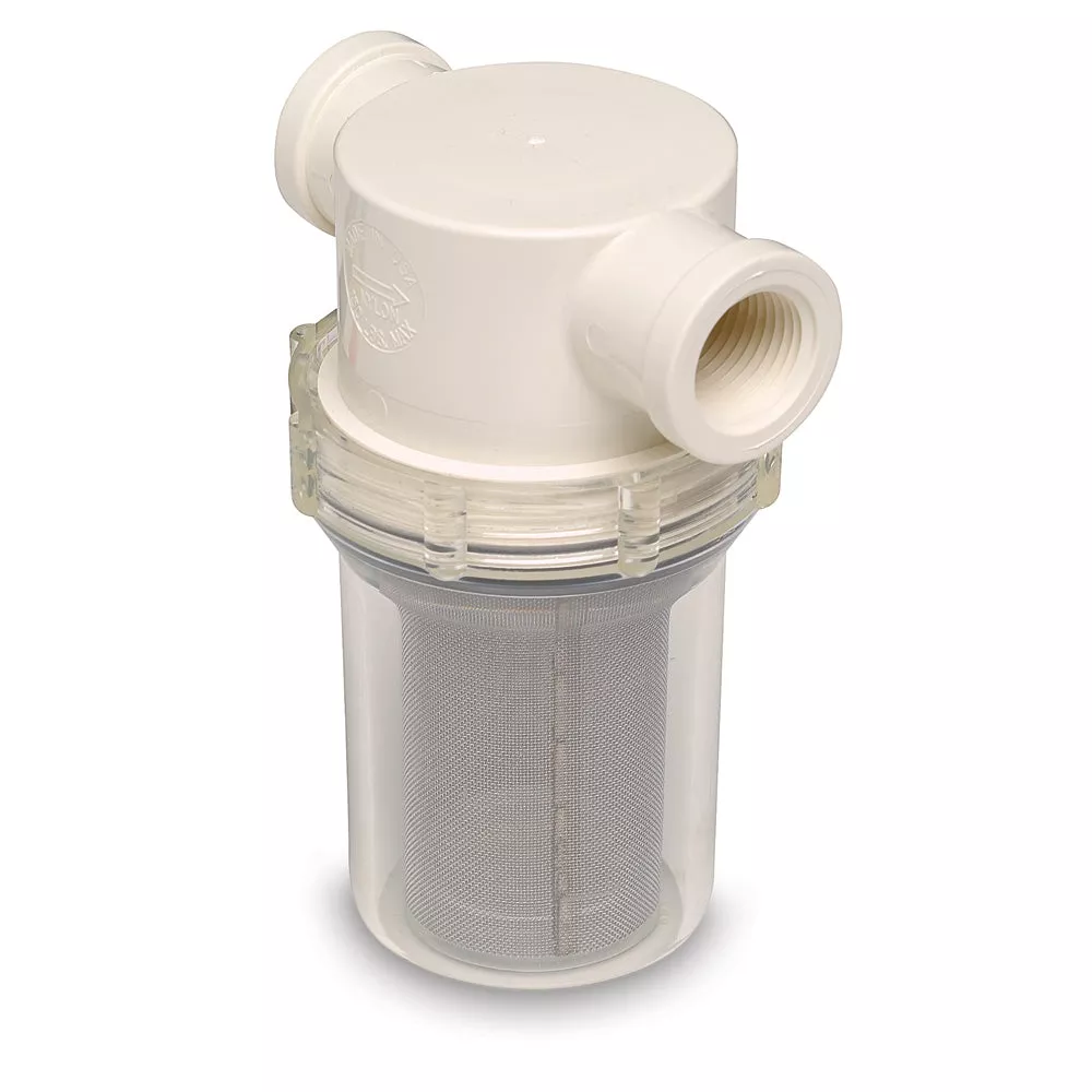 Shurflo by Pentair 3/4″ Raw Water Strainer w/BracketFittings – 50 Mesh Screen [253-221-01]