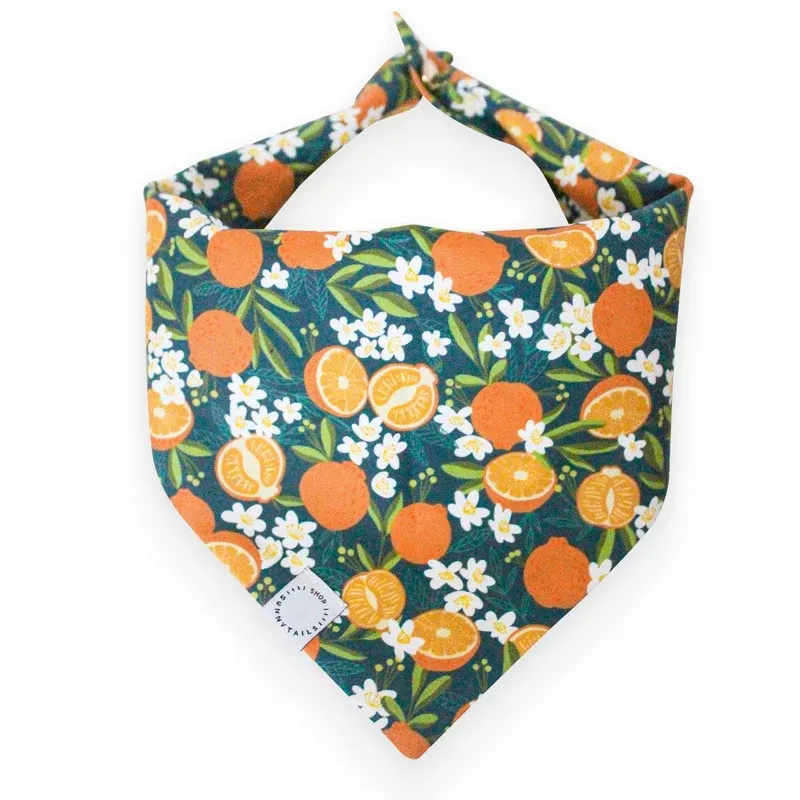 simply-zest-oranges-dog-bandana Simply The Zest Oranges Dog Bandana