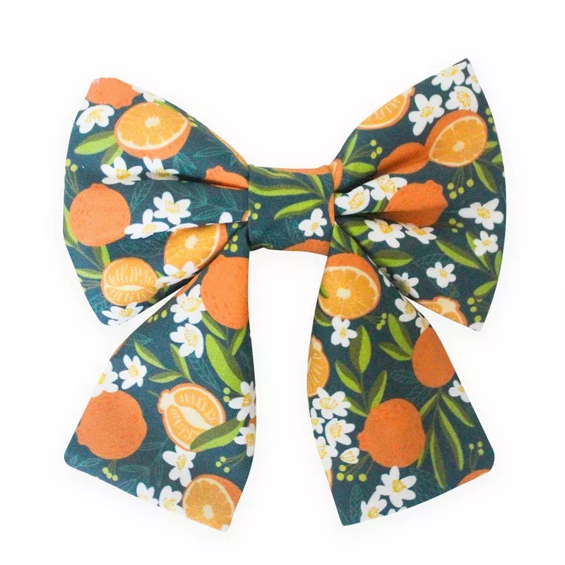 simply-zest-oranges-dog-sailor-bow Simply The Zest Oranges Dog Sailor Bow