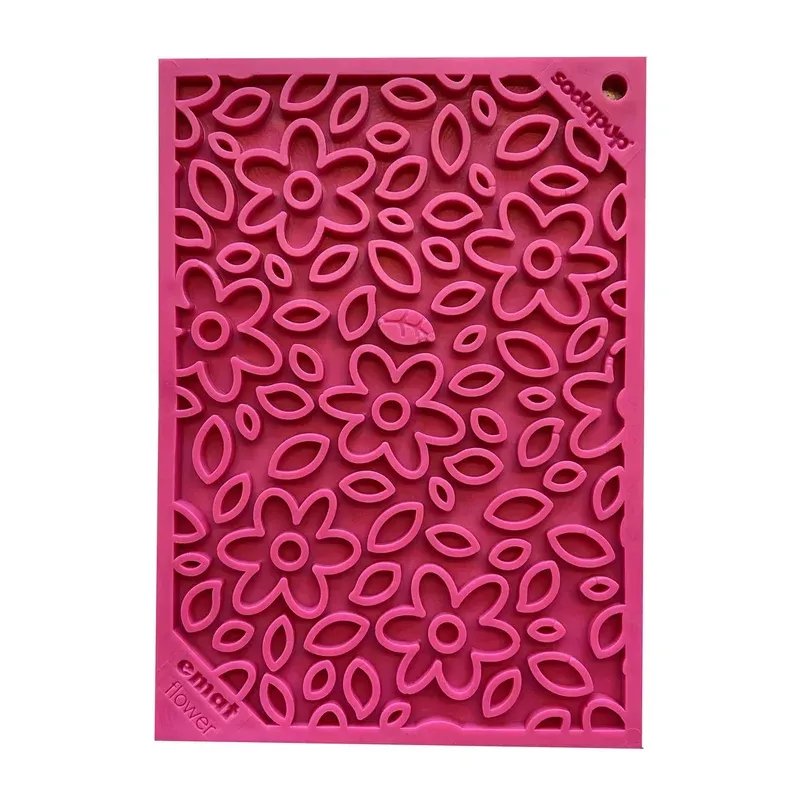 sodapup-flower-power-pink-lickmat SodaPup Flower Power Pink Lickmat