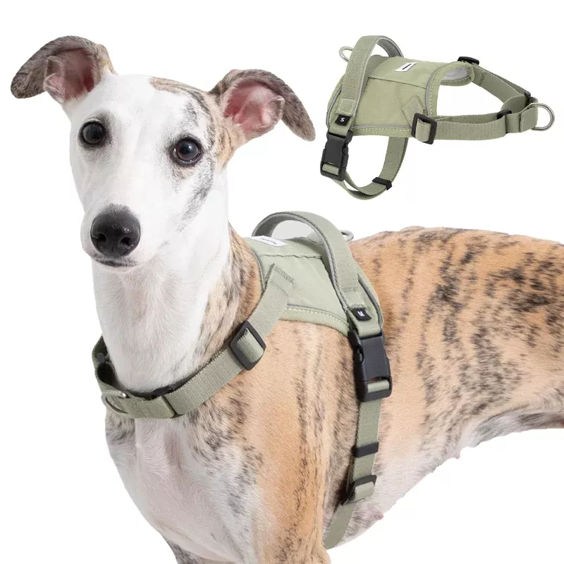 Sovarin No Pull Dog Harness Small Sized Dog – Escape Proof Reflective Harness With Handle And Pocket For Airtag Tracker Adjusta