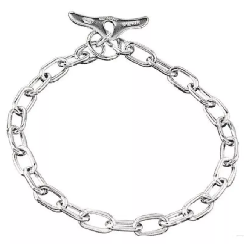 sprenger-toggle-clasp-necklace-round-links-chromed-steel-60cm-3mm Sprenger Toggle Clasp Necklace Round Links Chromed Steel 60cm 3mm