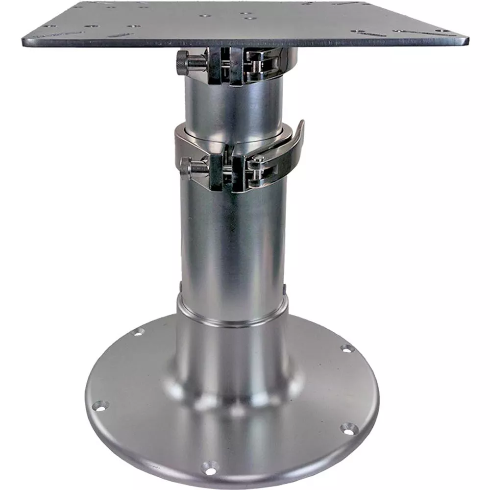 Springfield Pedestal – 3-Stage Table – 16″-30″ – Brite Dip [1660236]