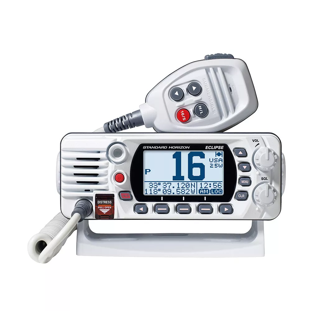 Standard Horizon GX1410B Eclipse Series 25W Fixed Mount VHF – White [GX1410W]