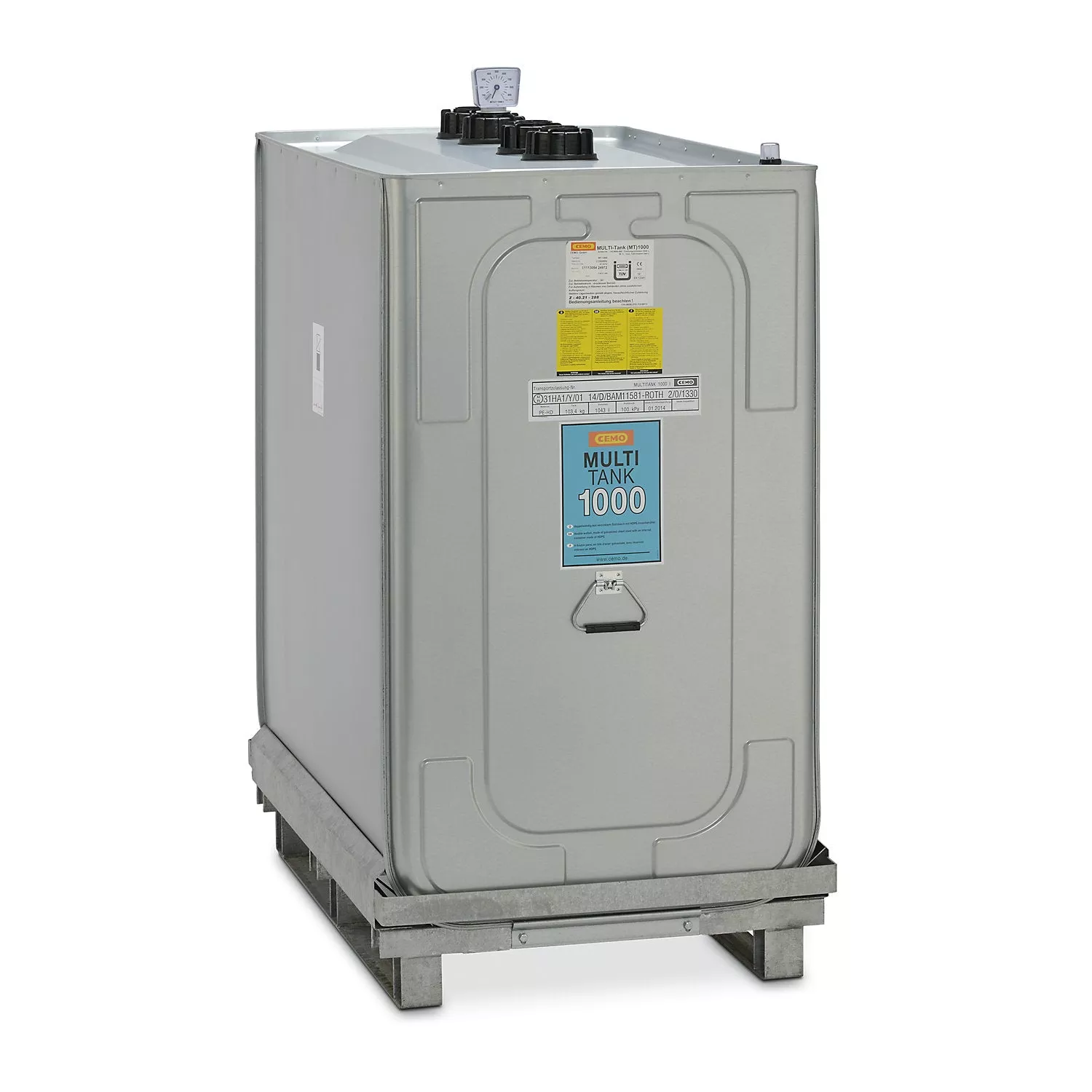 Storage tank, MULTI, for on-site and off-site transport, capacity 1000 l.