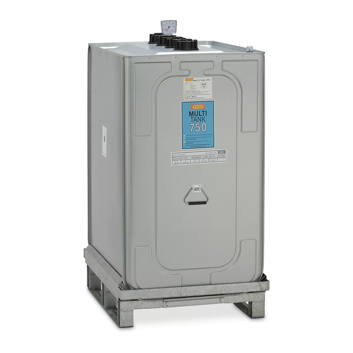 storage-tank-multi-on-site-off-site-transport-capacity-750-l Storage tank, MULTI, for on-site and off-site transport, capacity 750 l.